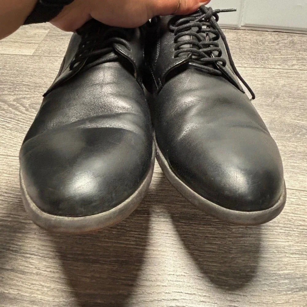 Blake McKay‎ Black Leather Lace Up Oxford Dress Shoes Men's Size 10.5